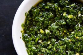 Receta de chimichurri peruano